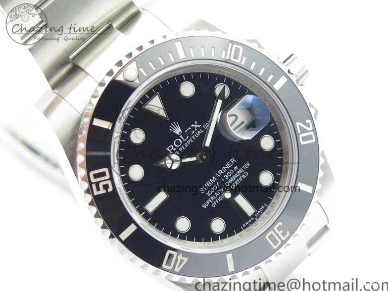 Ceramic On Best A2836 1:1 Black VRF Edition Submariner 116610LN SS Bracelet 0203